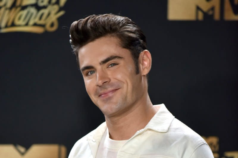 Zac Efron attends the MTV Movie & TV Awards in 2017. File Photo by Christine Chew/UPI