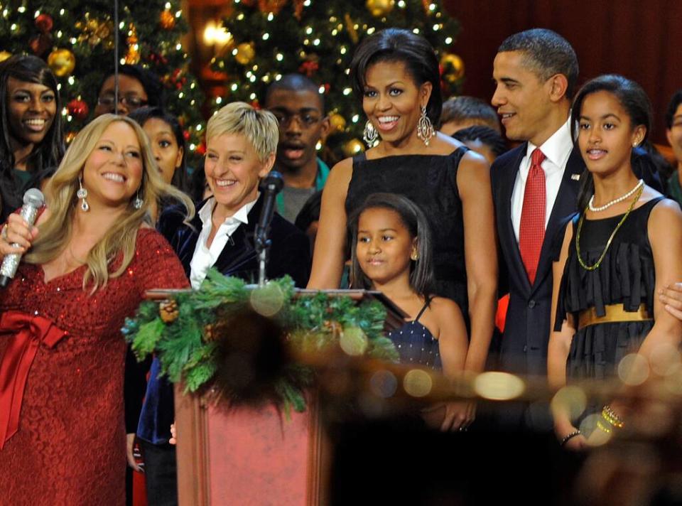 Mariah Carey, Barack Obama, Michelle Obama, Ellen DeGeneres, Christmas, 2010, Mariah Carey memoir bombshells