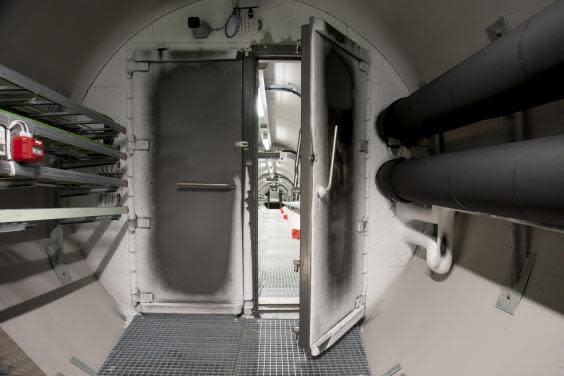 The tunnel into the Svalbard Global Seed Vault, Norway (Svalbard Global Seed Vault/Riccardo Gangale)