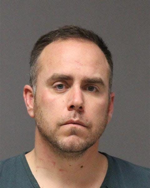 Mercer County Sheriff's Officer Matthew Sickler was arrested and charged in a domestic violence incident in Plumsted on Feb. 24. 2023.