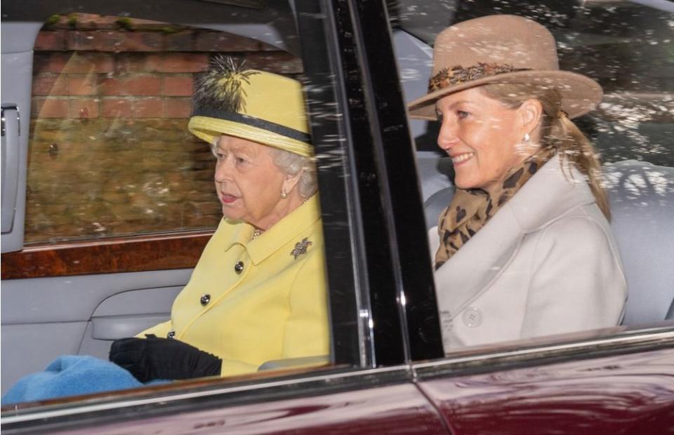 Queen Elizabeth and Sophie, Countess of Wessex | Joe Giddens/PA Images via Getty Images