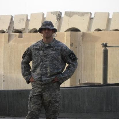 Caleb Morse joined the 2nd Infantry Division Special Troops Battalion in 2003. He served two tours in Iraq.  / Credit: courtesy Caleb Morse