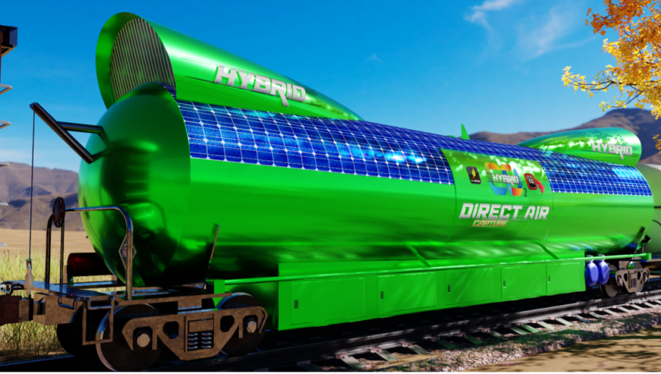 <div class="inline-image__caption"><p>A prototype of the CO2Rail Company’s carbon capture train.</p></div> <div class="inline-image__credit">CO2Rail Company</div>