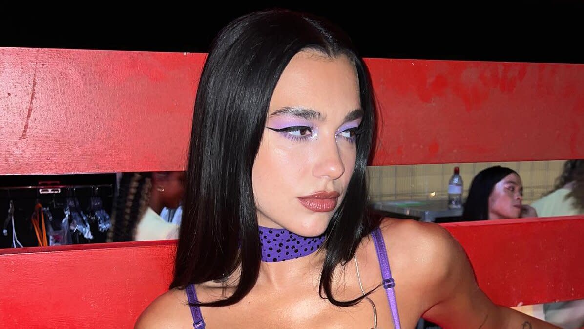 Dua Lipa Bustier Minidress Instagram