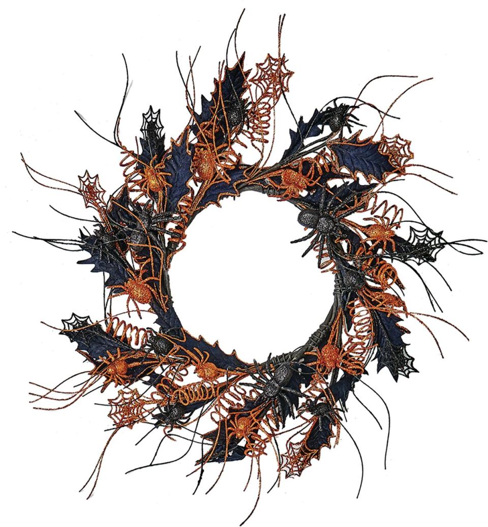 Spider Plastic Wreath