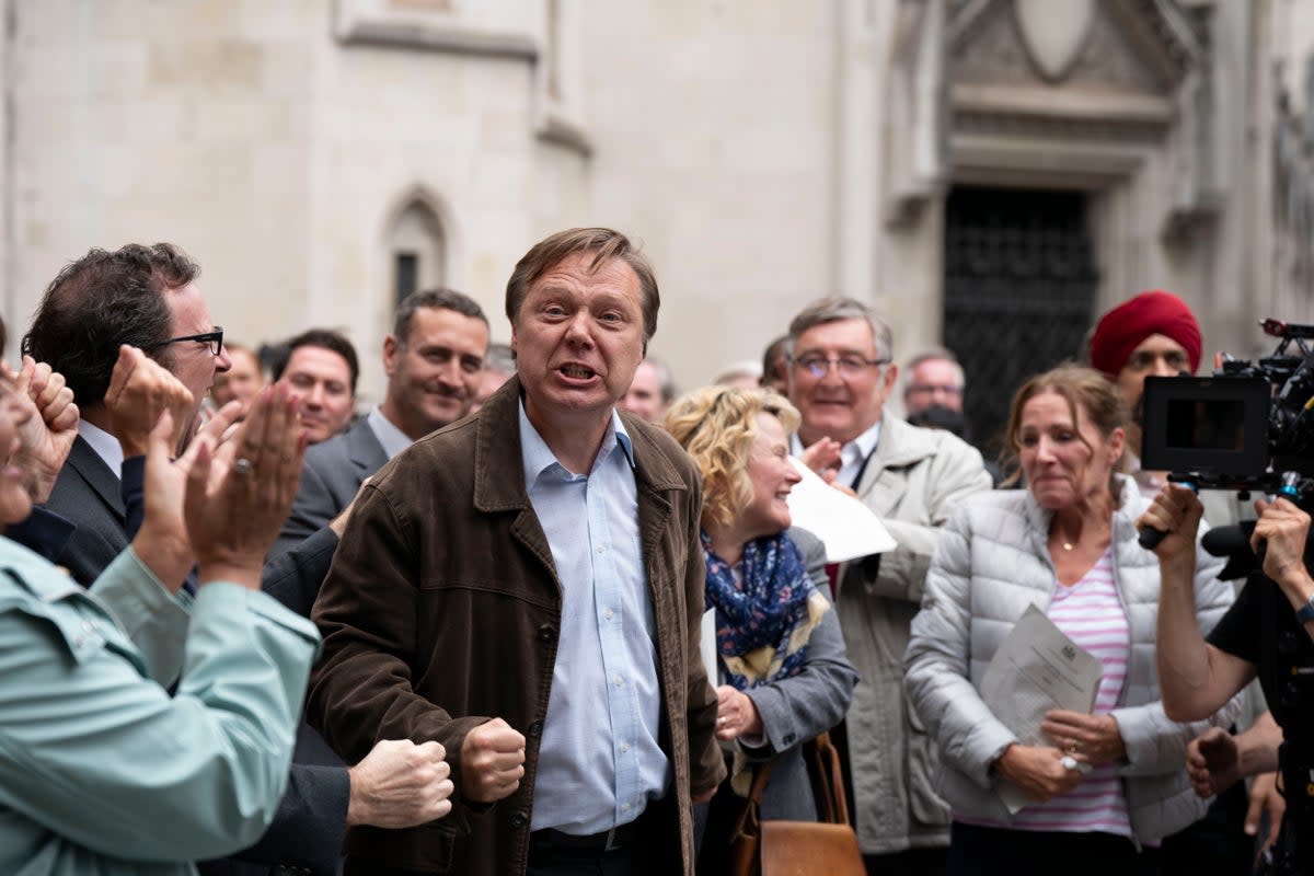 A scene from the finale of ‘Mr Bates vs the Post Office’  (ITV)