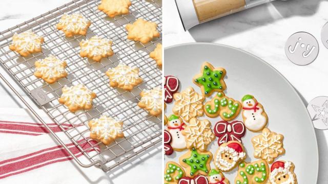 OXO Good Grips Bake Cookie Press Gun - Set of 12 (White)