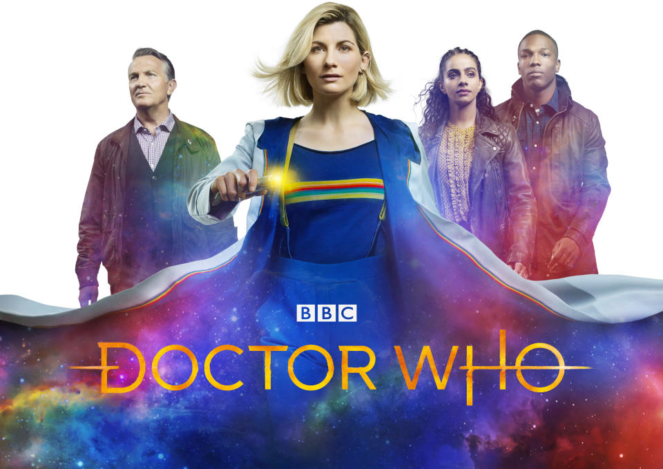 Jodie Whittaker, Bradley Wash, Mandip Gill and Tosin Cole star in the 12th series of 'Doctor Who' (BBC Studios)