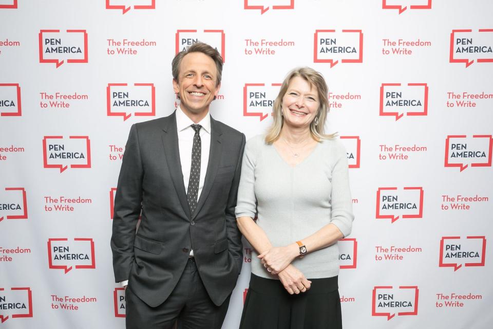 Seth Meyers and Jennifer Egan