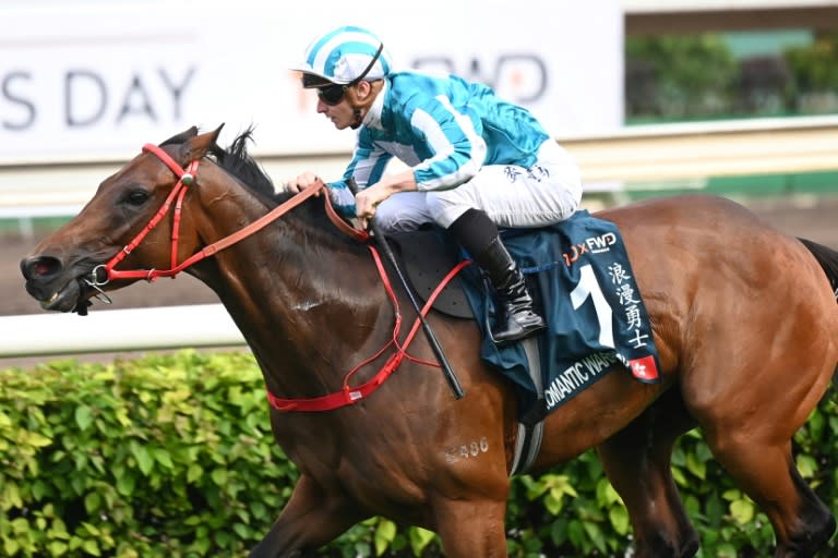Romantic Warrior trained by Danny Shum and ridden by James McDonald won the Group 1 QEII Cup for the third time at Sha Tin (Peter PARKS)