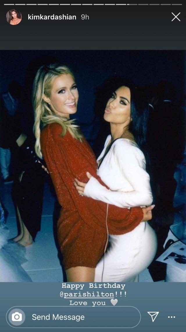 Kim Kardashian West celebrated Paris Hilton's birthday with some