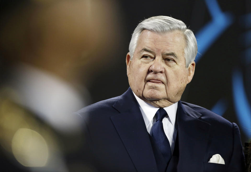 The Panthers announced they are investigating allegations of workplace misconduct by owner Jerry Richardson. (AP)