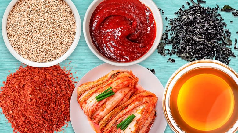 Korean ingredients and seasonings