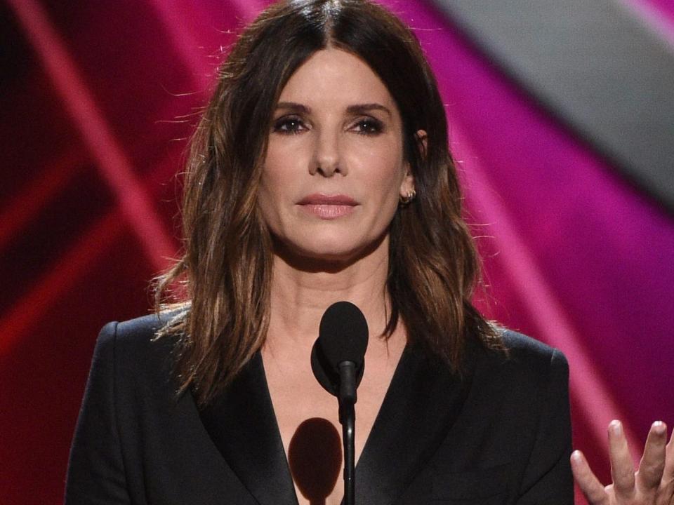 Sandra Bullock on stage at the 2019 ESPY Awards.