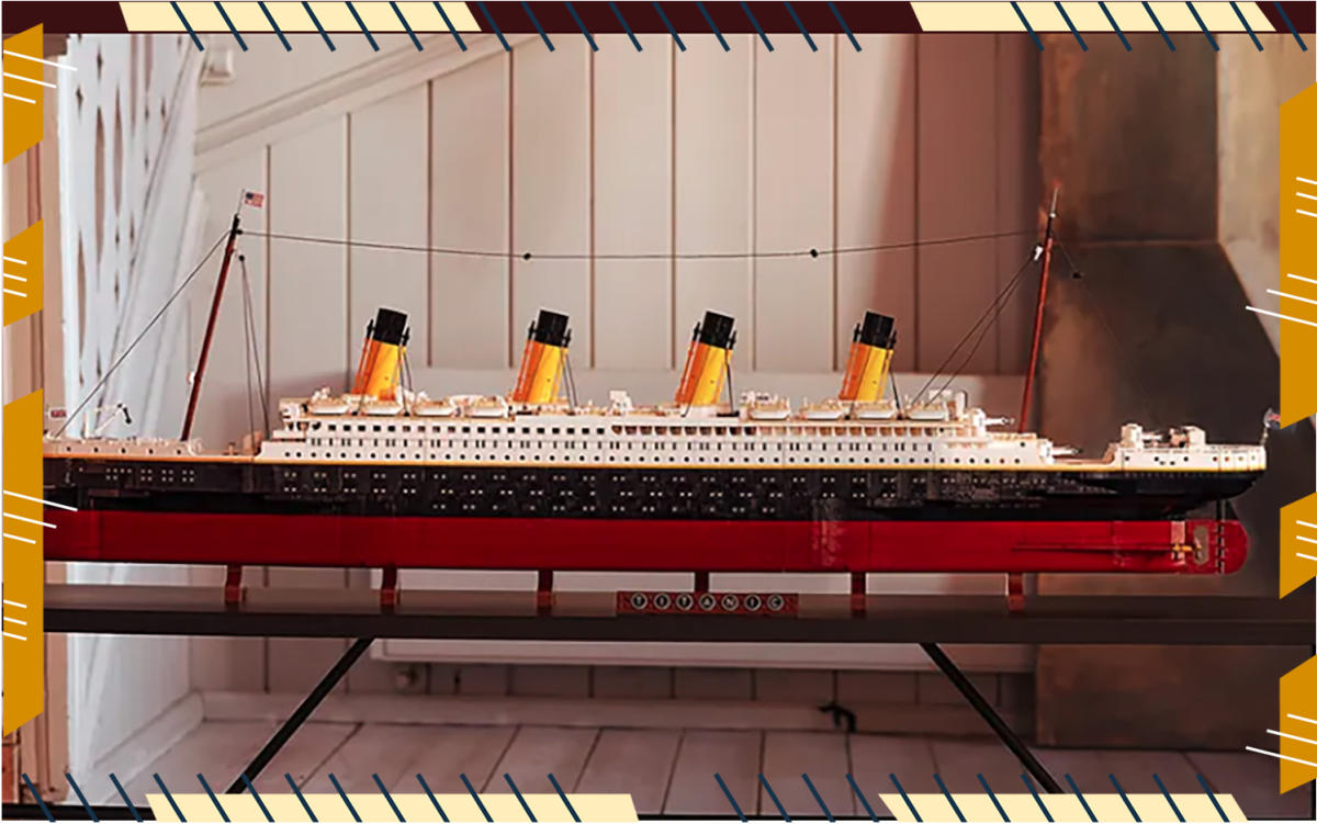 Is this the youngest person in the world to build LEGO's 9090-piece Titanic  set?