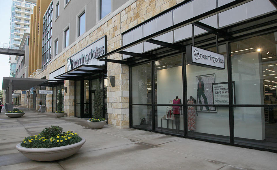 Bloomingdales, Dallas, Texas, store, facade, logo, sign, front, 