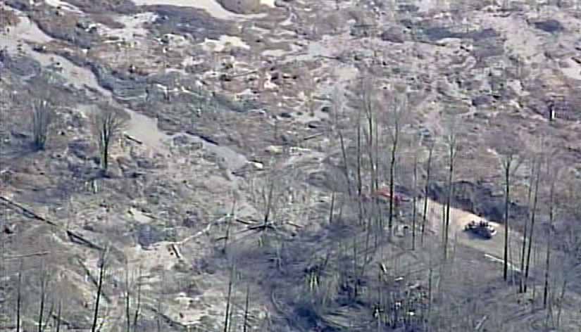 March 31, 2014: Chopper 7 was over the Oso landslide and the ongoing search for victims.