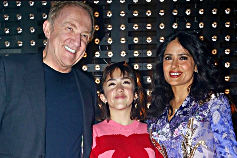 François-Henri Pinault con hija Valentina Paloma y Salma Hayek / Cortesía