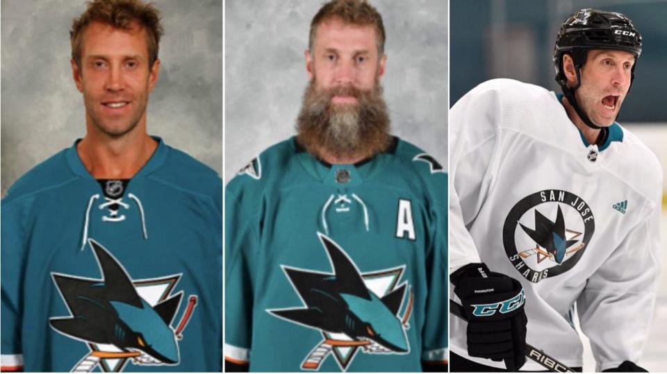 It’s been a ‘hairy’ few years for Joe Thornton. The winds of change blew right through his beard early Tuesday morning and with it came the haunting buzz of an electric razor.