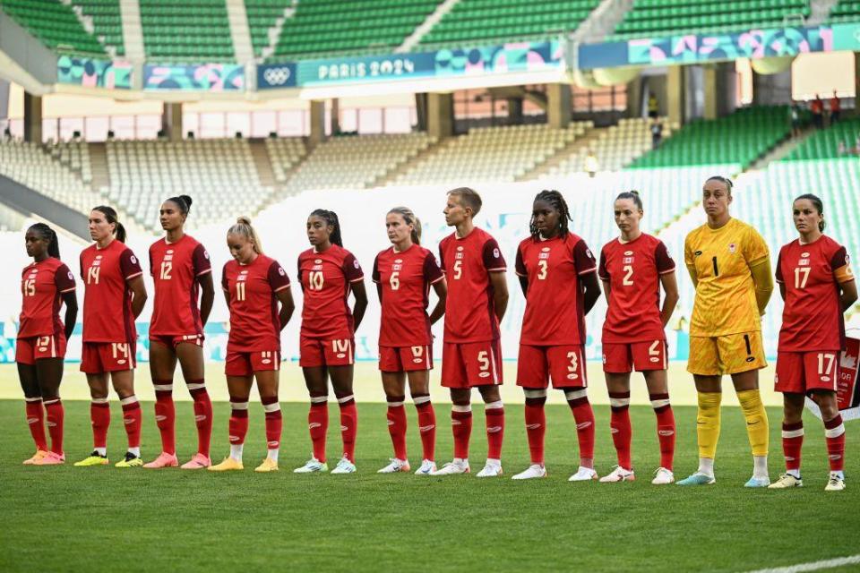 Selección canadiense de fútbol femenino.