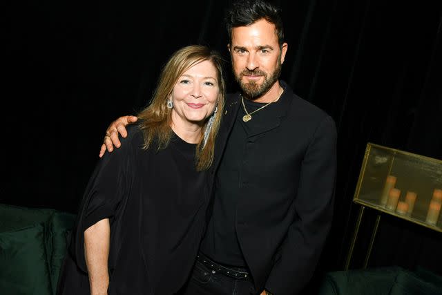 <p>Kristina Bumphrey/Getty </p> Clare Kilner and Justin Theroux at the House of the Dragon NYC premiere