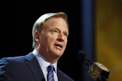 The NFLPA is asking Roger Goodell to bow out of the appeals hearing for Tom Brady. (AP) 