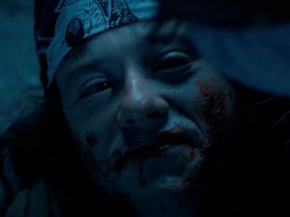 The death scene of Eddie Munson (Joseph Quinn) in ‘Stranger Things’ (Netflix)