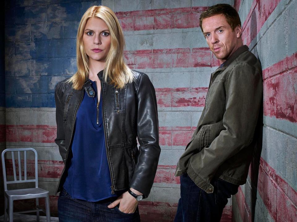 Claire Danes as Carrie Mathison and Damian Lewis as Nicholas Brody in ‘Homeland’ (Frank Ockenfels/Showtime)