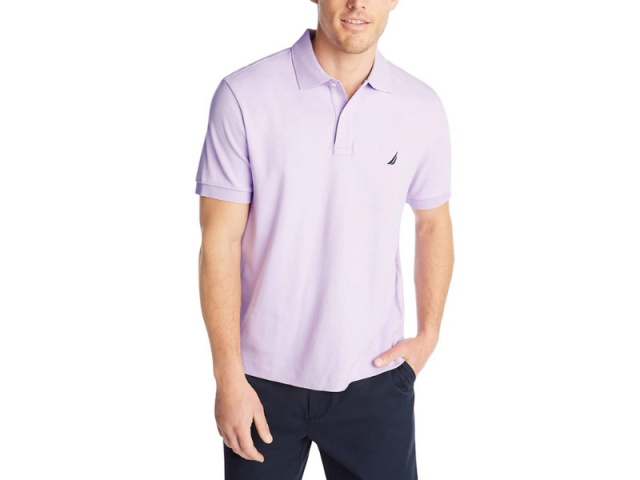 Nautica Men's Classic Fit Short Sleeve Performance Pique Polo