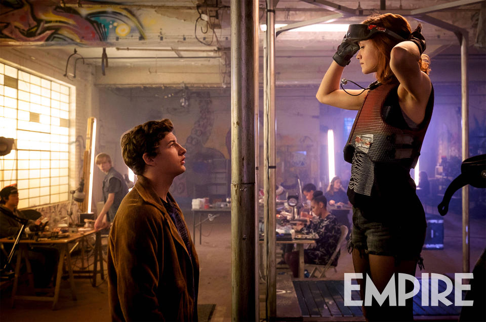 Olivia Cooke suits up for the OASIS in Ready Player One – Credit: Warner Bros.