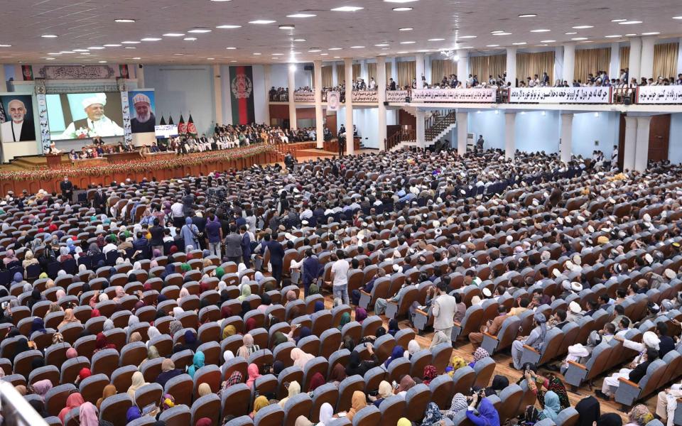 Over 3,000 delegates convened to be part of the Loya Jirga - HANDOUT/AFP