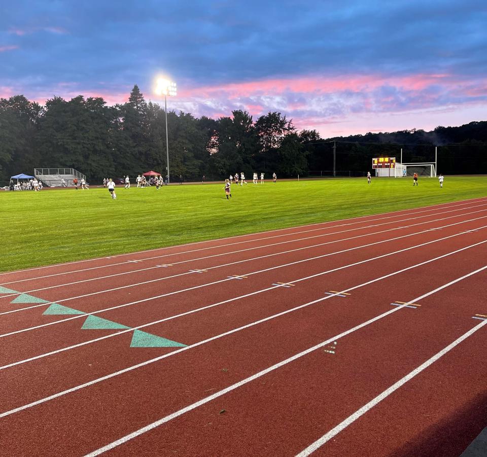 Girls soccer teams from Odessa-Montour and Addison play a game at Odessa's Charles Martin Field on Sept. 16, 2021.