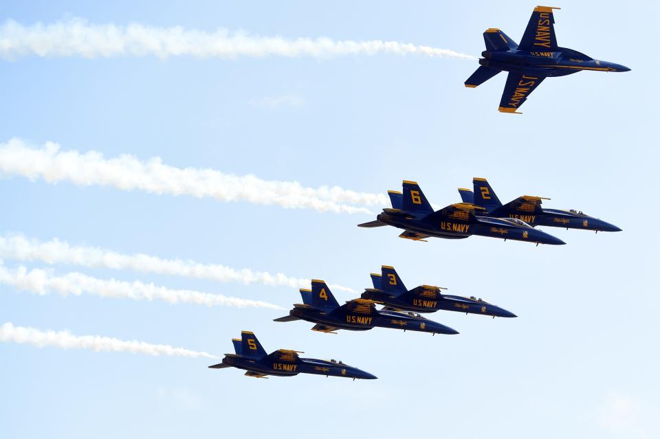 The U.S. Navy Blue Angels perform this weekend at the Vero Beach Air Show at the Vero Beach Regional Airport.