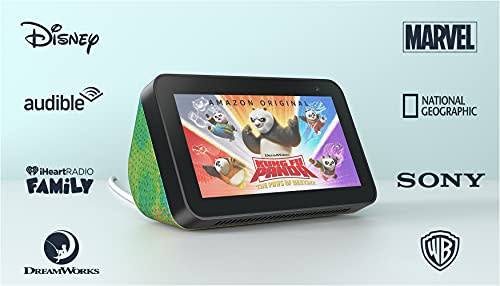 Introducing Echo Show 5 (2nd Gen) Kids | Designed for kids, with parental controls | Chameleon