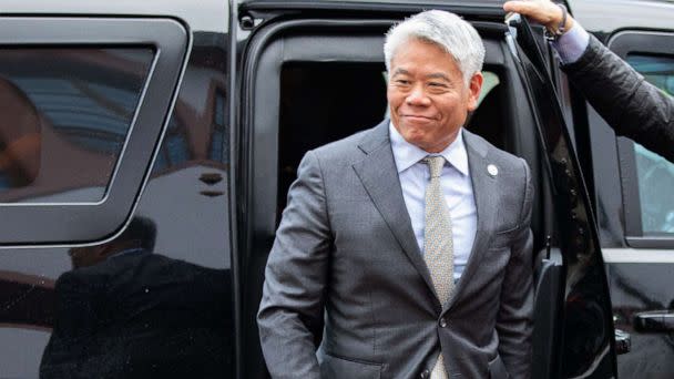 PHOTO: Deputy Secretary of Homeland Security John K. Tien arrives for a G7 Interior and Security Ministers Meeting in Eltville am Rhein, western Germany on Nov. 18, 2022. (Andre Pain/AFP via Getty Images, FILE)