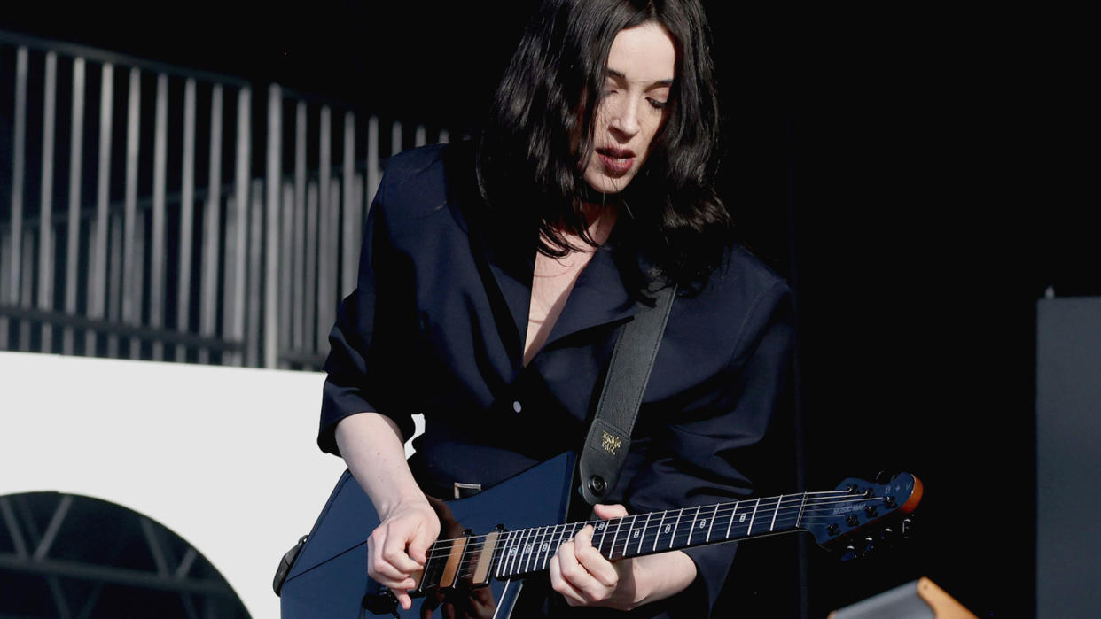  St. Vincent performs onstage during 2024 BottleRock Napa Valley at Napa Valley Expo on May 24, 2024 in Napa, California. 