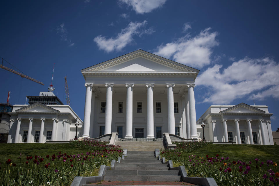 The Virginia State Capitol is pictured on April 16, 2020. / Credit: Zach Gibson / Getty Images