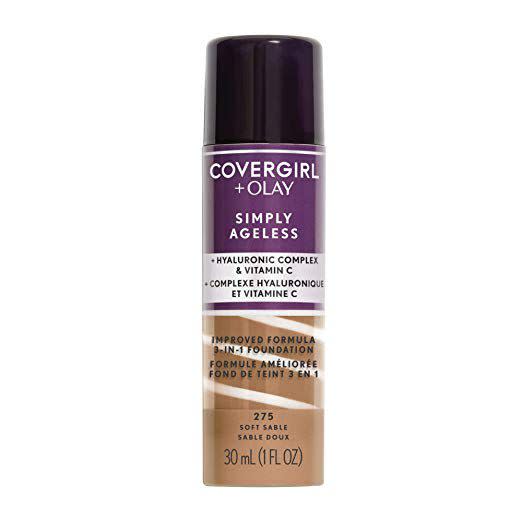 3) CoverGirl + Olay Simply Ageless 3-in-1 Liquid Foundation