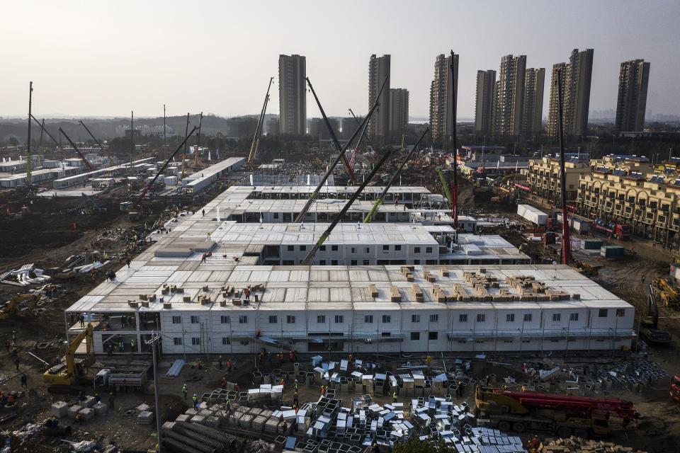 Another view of the hospital on Jan. 30.