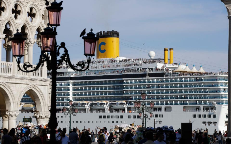 In 2021, Italy's government banned giant cruise liners, which for years towered over the ornate palazzos of Venice