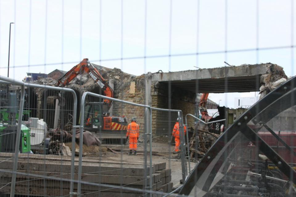 York Press: The demolition of York's Queen Street Bridge underway on Saturday