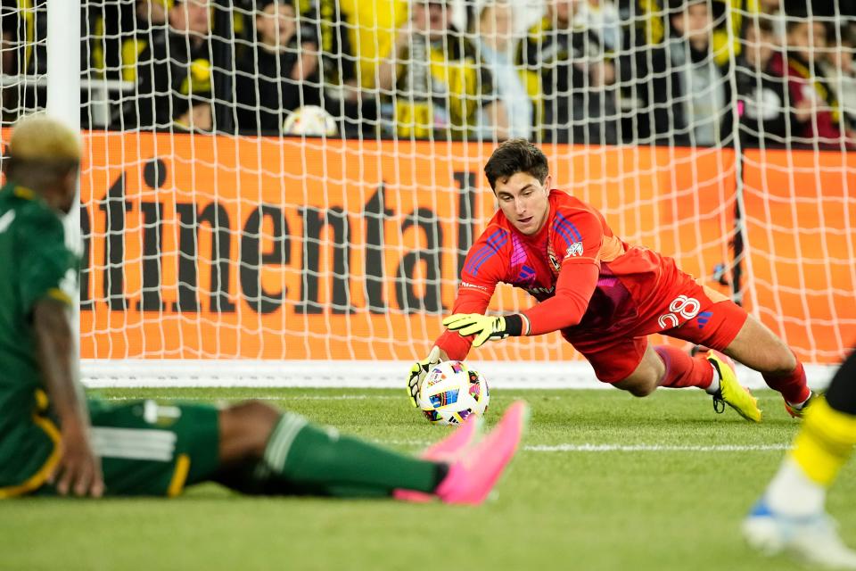 Crew goalkeeper Patrick Schulte has the potential to make the United States Olympic roster.