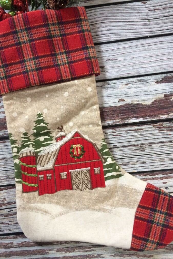 Plaid Christmas Stocking