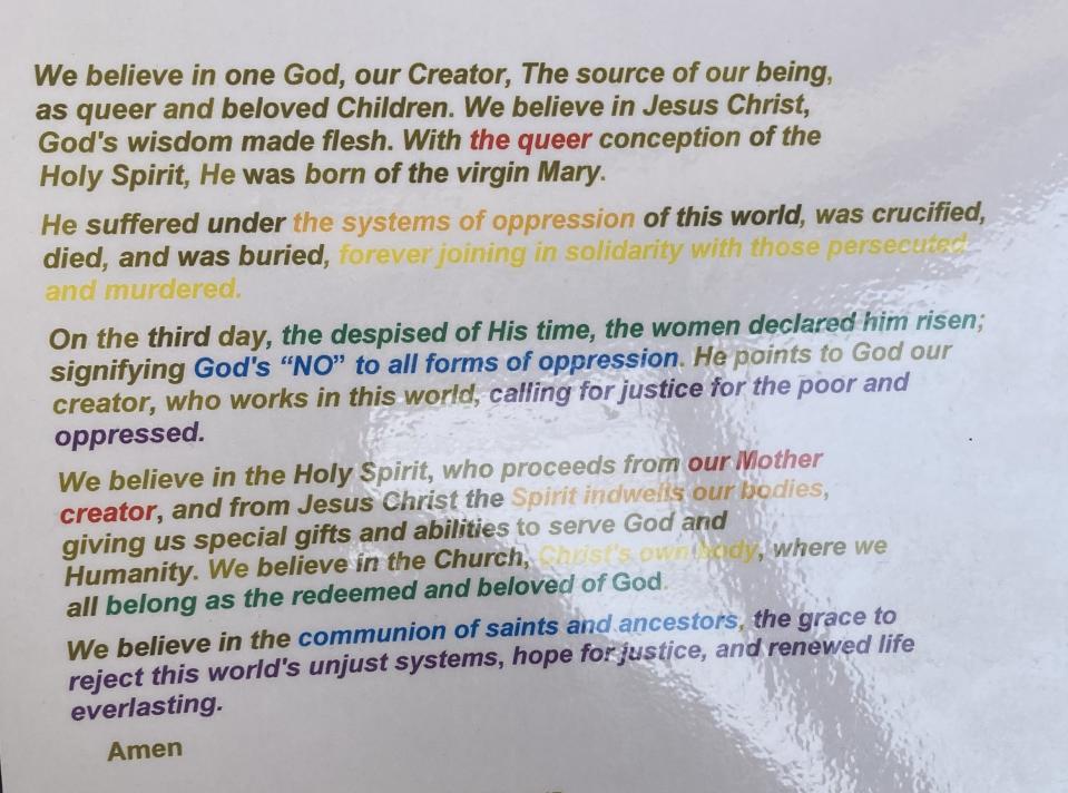 The Apostles' Creed read by Kenya's queer-affirming church