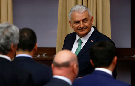 Binali Yildirim, the likely new leader of Turkey's ruling AK Party, attends a debate at the Turkish parliament in Ankara, Turkey, May 20, 2016. REUTERS/Umit Bektas TPX IMAGES OF THE DAY