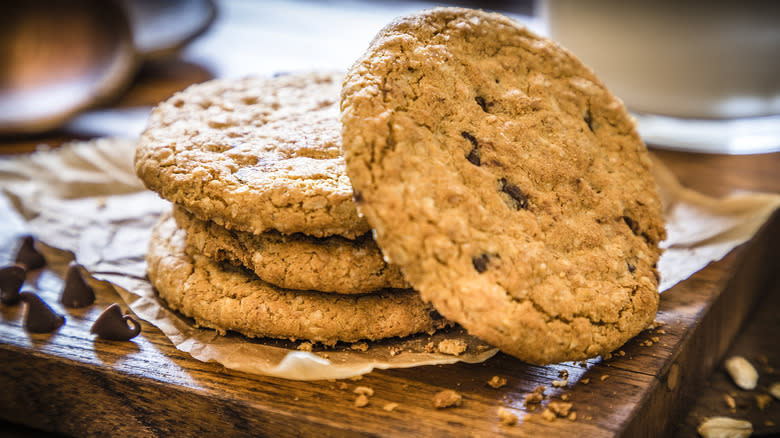 Oatmeal cookies on plate