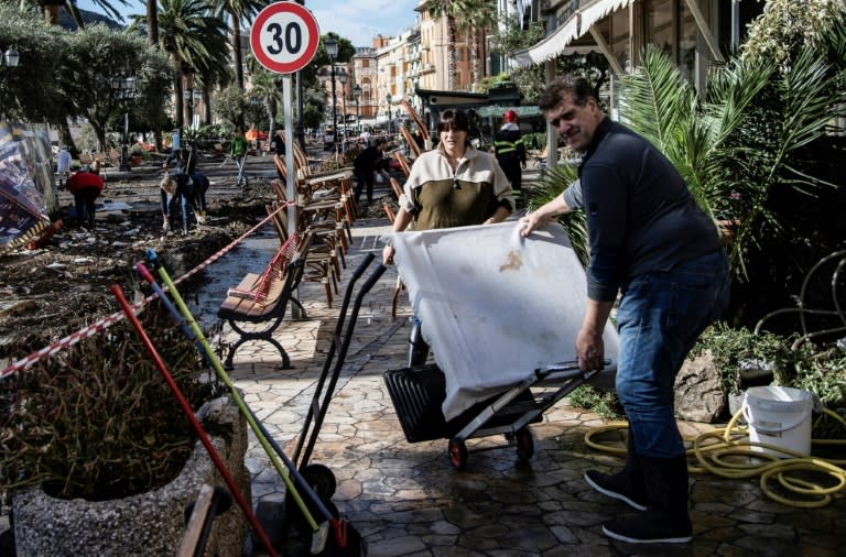 Storms wrought havoc in the port of Rapallo, near Genoa, on Italy's northern coast last week