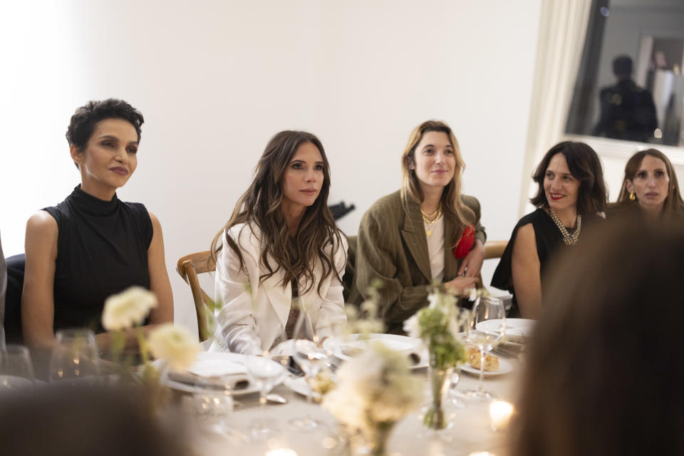 Farida KHELFA - Victoria BECKHAM - Lolita JACOBS - Victoria Beckham x Galeries Lafayette dinner - La suite - Paris - France - 03/2024 © david atlan