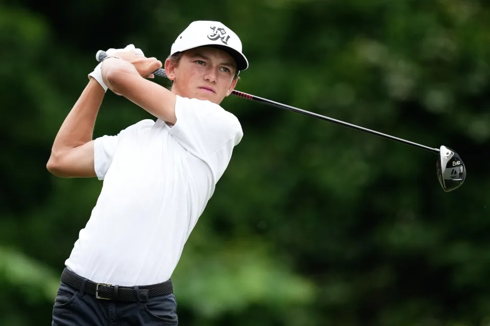 Miles Russell, who just finished his freshman year of high school, made the cut and finished T20 at a Korn Ferry Tour event earlier this year.