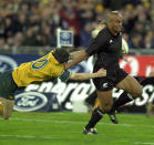Australia and New Zealand delivered a seven-try thriller to a record 109,854 crowd at the Olympic Stadium in 2000 in what has been called one of the greatest rugby Tests ever played. The Wallabies fought courageously to level a 24-0 deficit but green-and-gold hearts were broken when legendary All Blacks winger Jonah Lomu ripped down the touchline in the final minutes to score the match-winner.